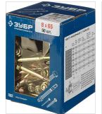 болт анкерный с гайкой, 8 x 65 мм, 50 шт, желтопассивированный, зубр профессионал, купить metabo, купить husqvarna, купить bosch, купить makita, купить hitachi, купить hikoki, купить oregon, купить stihl