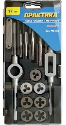 Набор метчиков и плашек ПРАКТИКА 17 шт, — купить в интернет-магазине amurinstrument.ru с доставкой по #WF_CITY_DAT# | Каталог с характеристиками и ценами набор метчиков и плашек практика 17 шт,, купить metabo, купить husqvarna, купить bosch, купить makita, купить hitachi, купить hikoki, купить oregon, купить stihl