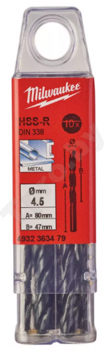 Сверло по металлу HSS-R 4.5мм (10шт) — купить в интернет-магазине amurinstrument.ru с доставкой по #WF_CITY_DAT# | Каталог с характеристиками и ценами сверло по металлу hss-r 4.5мм (10шт), купить metabo, купить husqvarna, купить bosch, купить makita, купить hitachi, купить hikoki, купить oregon, купить stihl