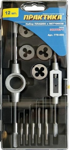 Набор метчиков и плашек ПРАКТИКА 12 шт, — купить в интернет-магазине amurinstrument.ru с доставкой по #WF_CITY_DAT# | Каталог с характеристиками и ценами набор метчиков и плашек практика 12 шт, , купить metabo, купить husqvarna, купить bosch, купить makita, купить hitachi, купить hikoki, купить oregon, купить stihl