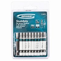 набор бит  torx 30х50, сталь s2, 10 шт //gross, купить metabo, купить husqvarna, купить bosch, купить makita, купить hitachi, купить hikoki, купить oregon, купить stihl