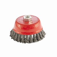 щетка для ушм, 100 мм, м14, "чашка", крученая проволока 0,8 мм// mtx, купить metabo, купить husqvarna, купить bosch, купить makita, купить hitachi, купить hikoki, купить oregon, купить stihl