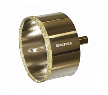 коронка алмазная практика "профи" по керамограниту/керамике 82х70мм, пилотное сверло, (1шт) блистер, купить metabo, купить husqvarna, купить bosch, купить makita, купить hitachi, купить hikoki, купить oregon, купить stihl