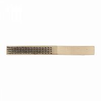 щетка зачистная 4-х рядная, закаленная прямая проволока с деревянной ручкой// сибртех, купить metabo, купить husqvarna, купить bosch, купить makita, купить hitachi, купить hikoki, купить oregon, купить stihl