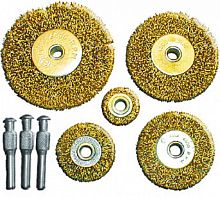 корщетки набор fit 5шт. (колеса 25,38,50,63,75мм), купить metabo, купить husqvarna, купить bosch, купить makita, купить hitachi, купить hikoki, купить oregon, купить stihl