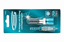 адаптер для бит с ограничителем и двойным магнитом,1/4"//gross, купить metabo, купить husqvarna, купить bosch, купить makita, купить hitachi, купить hikoki, купить oregon, купить stihl