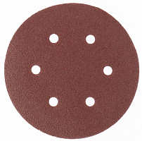 круг абразивный на ворсовой подложке под "липучку", p 60, 150 мм, 5 шт.// matrix, купить metabo, купить husqvarna, купить bosch, купить makita, купить hitachi, купить hikoki, купить oregon, купить stihl