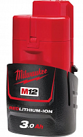 аккумулятор milwaukee m12 b3 (3ahli-ion), купить metabo, купить husqvarna, купить bosch, купить makita, купить hitachi, купить hikoki, купить oregon, купить stihl