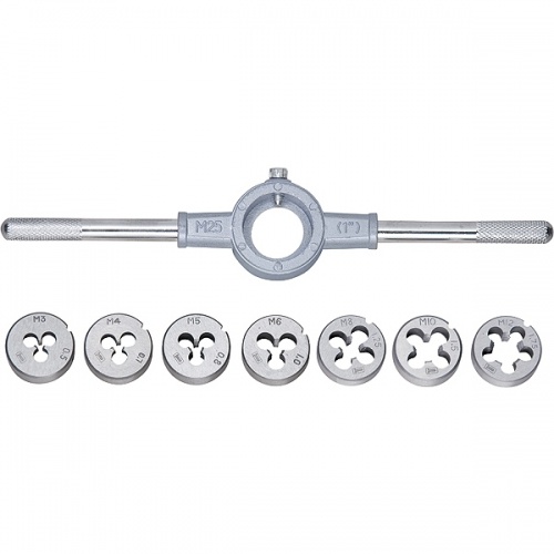 набор плашек м3-м12, 8 предметов// сибртех, купить metabo, купить husqvarna, купить bosch, купить makita, купить hitachi, купить hikoki, купить oregon, купить stihl