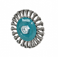 щетка проволочная дисковая (d125 мм, толщ. проволоки 0,5 мм, толстые пучки, нерж.), купить metabo, купить husqvarna, купить bosch, купить makita, купить hitachi, купить hikoki, купить oregon, купить stihl