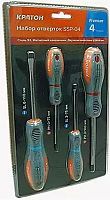 набор отверток с двухкомпонентными рукоятками кратон  premium ssp-04, 4 пр., блистер, шт, купить metabo, купить husqvarna, купить bosch, купить makita, купить hitachi, купить hikoki, купить oregon, купить stihl