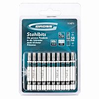 набор бит  torx 25х50, сталь s2, 10 шт //gross, купить metabo, купить husqvarna, купить bosch, купить makita, купить hitachi, купить hikoki, купить oregon, купить stihl