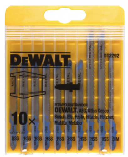 Набор пилок 10 шт. (металл) DeWalt DT2292 — купить в интернет-магазине amurinstrument.ru с доставкой по #WF_CITY_DAT# | Каталог с характеристиками и ценами набор пилок 10 шт. (металл) dewalt dt2292, купить metabo, купить husqvarna, купить bosch, купить makita, купить hitachi, купить hikoki, купить oregon, купить stihl
