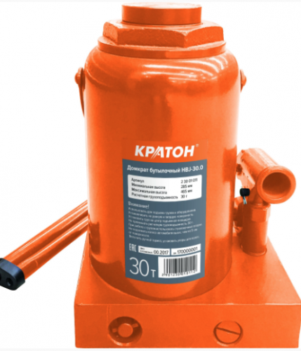 Домкрат бутылочный Кратон HBJ-30.0 — купить в интернет-магазине amurinstrument.ru с доставкой по #WF_CITY_DAT# | Каталог с характеристиками и ценами домкрат бутылочный кратон hbj-30.0, купить metabo, купить husqvarna, купить bosch, купить makita, купить hitachi, купить hikoki, купить oregon, купить stihl