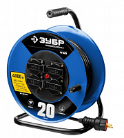 удлинитель на катушке кг 325, 20 м, 4000 вт, 4 гнезда, ip44, кг 3х2,5 кв мм, зубр профессионал, купить metabo, купить husqvarna, купить bosch, купить makita, купить hitachi, купить hikoki, купить oregon, купить stihl