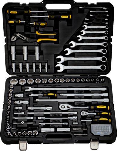 Универсальный набор инструментов BERGER BG118-1214, 118 предметов — купить в интернет-магазине amurinstrument.ru с доставкой по #WF_CITY_DAT# | Каталог с характеристиками и ценами универсальный набор инструментов berger bg118-1214, 118 предметов, купить metabo, купить husqvarna, купить bosch, купить makita, купить hitachi, купить hikoki, купить oregon, купить stihl