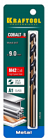 kraftool cobalt 9.0 х125мм, сверло по металлу hss-co(8%) , сталь м42(s2-10-1-8), купить metabo, купить husqvarna, купить bosch, купить makita, купить hitachi, купить hikoki, купить oregon, купить stihl