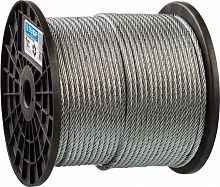 трос стальной, оцинкованный, din 3055, d=3 мм, l=200 м, зубр профессионал, купить metabo, купить husqvarna, купить bosch, купить makita, купить hitachi, купить hikoki, купить oregon, купить stihl