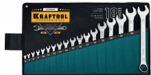 kraftool  18 шт, 6 - 32 мм, набор комбинированных гаечных ключей (27079-h18), купить metabo, купить husqvarna, купить bosch, купить makita, купить hitachi, купить hikoki, купить oregon, купить stihl