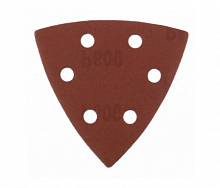 треугольник абразивный на ворсовой подложке под "липучку", перф., p 600, 93 мм, 5 шт.// matrix, купить metabo, купить husqvarna, купить bosch, купить makita, купить hitachi, купить hikoki, купить oregon, купить stihl