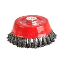 щетка для болгарки "matrix"  125мм м14 "чашка" кру, купить metabo, купить husqvarna, купить bosch, купить makita, купить hitachi, купить hikoki, купить oregon, купить stihl