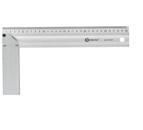 угольник кобальт столярный 300 мм, алюминиевый, купить metabo, купить husqvarna, купить bosch, купить makita, купить hitachi, купить hikoki, купить oregon, купить stihl