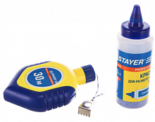 stayer  30 м, 110 гр, разметочный шнур-отвес с синей краской в двухкомпонентном корпусе, professiona, купить metabo, купить husqvarna, купить bosch, купить makita, купить hitachi, купить hikoki, купить oregon, купить stihl