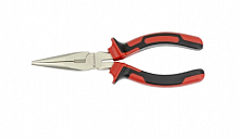 длинногубцы black nickel, 160 мм, прямые, двухкомпонентные рукоятки// matrix, купить metabo, купить husqvarna, купить bosch, купить makita, купить hitachi, купить hikoki, купить oregon, купить stihl