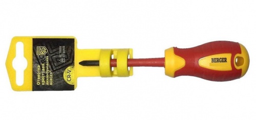 Отвертка крестовая PH0x60 мм диэлектрическая до 1000V BERGER BG1055 — купить в интернет-магазине amurinstrument.ru с доставкой по #WF_CITY_DAT# | Каталог с характеристиками и ценами отвертка крестовая ph0x60 мм диэлектрическая до 1000v berger bg1055, купить metabo, купить husqvarna, купить bosch, купить makita, купить hitachi, купить hikoki, купить oregon, купить stihl