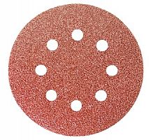 круг абразивный на ворсовой подложке под "липучку", p 60, 125 мм, 10 шт.// matrix, купить metabo, купить husqvarna, купить bosch, купить makita, купить hitachi, купить hikoki, купить oregon, купить stihl