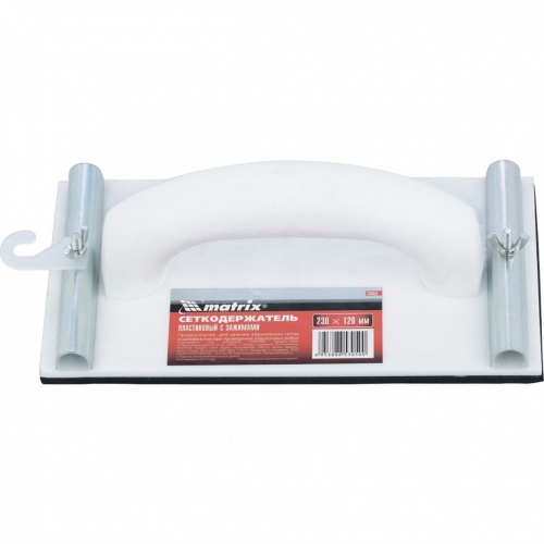 сеткодержатель, 230 х 120 мм, пластиковый с зажимами// matrix, купить metabo, купить husqvarna, купить bosch, купить makita, купить hitachi, купить hikoki, купить oregon, купить stihl