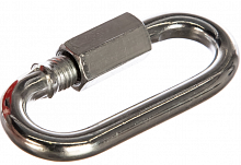 карабин винтовой с муфтой, 8мм, 1 шт, оцинкованный, зубр, купить metabo, купить husqvarna, купить bosch, купить makita, купить hitachi, купить hikoki, купить oregon, купить stihl