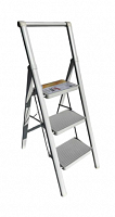 стремянка стальная особопрочная, модель dls503w ( белый цвет), 3 ступени, 69см., купить metabo, купить husqvarna, купить bosch, купить makita, купить hitachi, купить hikoki, купить oregon, купить stihl