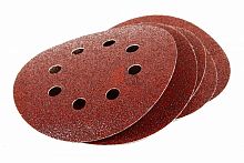 круг абразивный на ворсовой подложке под "липучку", перфорированный, p 220, 150 мм, 5 шт.// matrix, купить metabo, купить husqvarna, купить bosch, купить makita, купить hitachi, купить hikoki, купить oregon, купить stihl