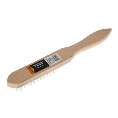 щетка 4-рядная металлическая с деревянной ручкой// sparta, купить metabo, купить husqvarna, купить bosch, купить makita, купить hitachi, купить hikoki, купить oregon, купить stihl