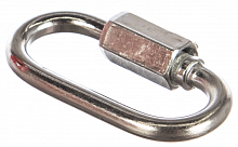 карабин винтовой с муфтой, 4мм, 1 шт, оцинкованный, зубр, купить metabo, купить husqvarna, купить bosch, купить makita, купить hitachi, купить hikoki, купить oregon, купить stihl