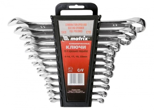 набор ключей комбинированных 6-22мм matrix 12 пр, купить metabo, купить husqvarna, купить bosch, купить makita, купить hitachi, купить hikoki, купить oregon, купить stihl