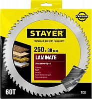 пильный диск "laminate line" для ламината, 250x30, 60т, stayer, купить metabo, купить husqvarna, купить bosch, купить makita, купить hitachi, купить hikoki, купить oregon, купить stihl