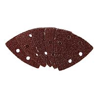 треугольник абразивный на ворсовой подложке под "липучку", перф., p 240, 93 мм, 5 шт.// matrix, купить metabo, купить husqvarna, купить bosch, купить makita, купить hitachi, купить hikoki, купить oregon, купить stihl