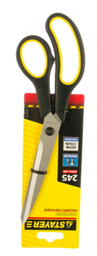 Ножницы STAYER "MASTER" хозяйственные, изогнутые, двухкомпонентные ручки, 245мм — купить в интернет-магазине amurinstrument.ru с доставкой по #WF_CITY_DAT# | Каталог с характеристиками и ценами ножницы stayer "master" хозяйственные, изогнутые, двухкомпонентные ручки, 245мм, купить metabo, купить husqvarna, купить bosch, купить makita, купить hitachi, купить hikoki, купить oregon, купить stihl