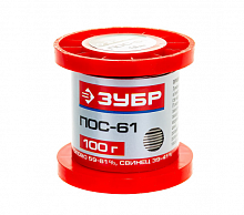зубр  100гр 1мм проволока пос 61, припой (55450-100-10), купить metabo, купить husqvarna, купить bosch, купить makita, купить hitachi, купить hikoki, купить oregon, купить stihl