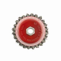 щетка для ушм, 100 мм, м14, "чашка", крученая проволока 0,35 мм// matrix, купить metabo, купить husqvarna, купить bosch, купить makita, купить hitachi, купить hikoki, купить oregon, купить stihl