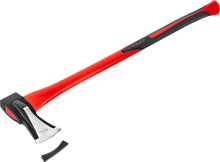 топор-колун кованый, зубр мастер 20616-20, с двухкомпонентной фиберглассовой рукояткой, "ушастый", 2, купить metabo, купить husqvarna, купить bosch, купить makita, купить hitachi, купить hikoki, купить oregon, купить stihl