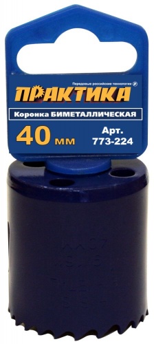 Коронка биметаллическая ПРАКТИКА 40 мм , (1шт), клипса — купить в интернет-магазине amurinstrument.ru с доставкой по #WF_CITY_DAT# | Каталог с характеристиками и ценами коронка биметаллическая практика 40 мм , (1шт), клипса, купить metabo, купить husqvarna, купить bosch, купить makita, купить hitachi, купить hikoki, купить oregon, купить stihl