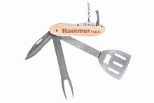 мультитул для гриля hammer flex 310-310,  нержавеющая сталь, разборный, 5 приборов, купить metabo, купить husqvarna, купить bosch, купить makita, купить hitachi, купить hikoki, купить oregon, купить stihl