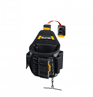 kraftool  kp-13e с быстросъёмным креплением fastclip, 13 карманов и петель, 280 х 200 мм, поясная су, купить metabo, купить husqvarna, купить bosch, купить makita, купить hitachi, купить hikoki, купить oregon, купить stihl