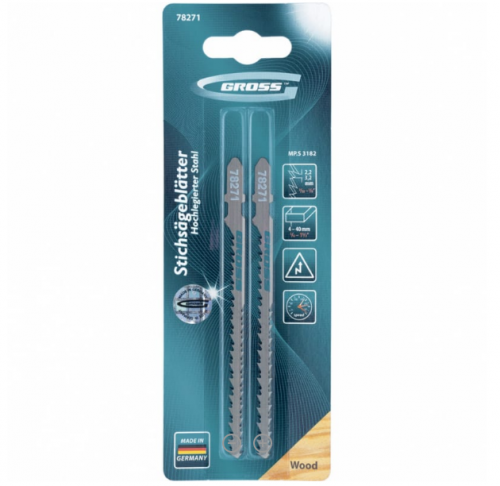 Полотно для электролобзика по дереву, 2шт. (3145) // GROSS — купить в интернет-магазине amurinstrument.ru с доставкой по #WF_CITY_DAT# | Каталог с характеристиками и ценами полотно для электролобзика по дереву, 2шт. (3145) // gross, купить metabo, купить husqvarna, купить bosch, купить makita, купить hitachi, купить hikoki, купить oregon, купить stihl