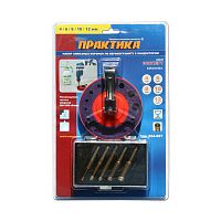 набор коронок алмазных практика 5 шт  4, 6, 8, 10, 12 мм с кондуктором (блистер), купить metabo, купить husqvarna, купить bosch, купить makita, купить hitachi, купить hikoki, купить oregon, купить stihl