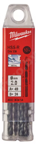 сверло по металлу hss-r 2,0мм (10шт), купить metabo, купить husqvarna, купить bosch, купить makita, купить hitachi, купить hikoki, купить oregon, купить stihl