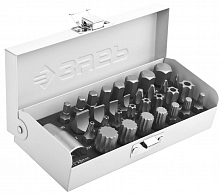 набор зубр: биты специальные в металлическом боксе, ph, sl, hex, torx, spline, 32 предмета, купить metabo, купить husqvarna, купить bosch, купить makita, купить hitachi, купить hikoki, купить oregon, купить stihl